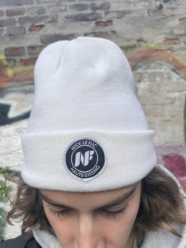 NLF Beanie Patch weiss